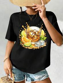 Women T-Shirts - Black - View 2