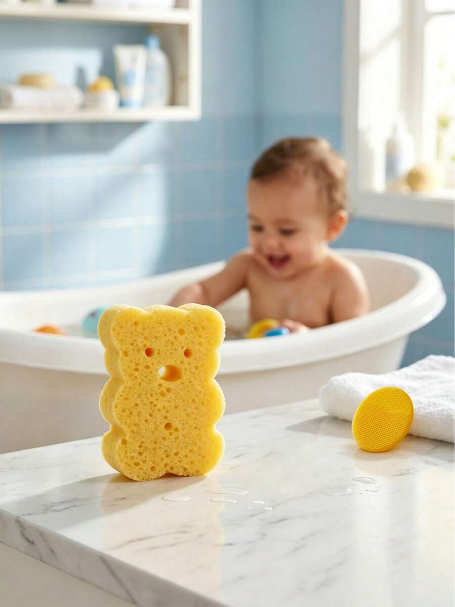 2 miếng mút tắm tẩy tế bào chết toàn thân cho bé, mềm mại và thấm hút tốt, thiết kế họa tiết dễ thương, mút tắm cho trẻ sơ sinh, bóng tắm cho bé, mút mềm mại thân thiện với da, khăn tắm hoạt hình dùng để lau mặt. - Nhiều màu - Xem 1