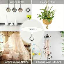 Móc treo trần tự dính chịu lực cao, chống thấm nước, đa chức năng dùng để treo chuông gió hình quả bóng. - Móc không cần khoan - Xem 7