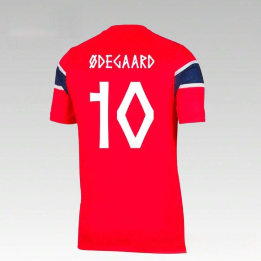 Norway-Inspired Player Soccer Jersey Collection| Modern Football Stars Shirts With Names & Numbers - Đội chủ nhà số 10 - Xem 1