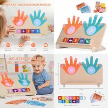 Juguetes Montessori para Niños de 4 a 6 Años Regletas Matemáticas de Conteo y Suma Juguete Didáctico Educativo Desarrollo de Motricidad Fina y Reconocimiento de Números Regalo Infantil - como en la foto - Ver 1