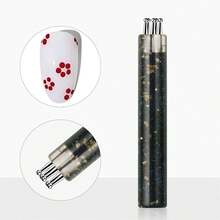 1pc Bright Simple Quick Flower Painting And Dotting Nail Art Tool Flower Painting Pen,Need Doh - Multicolor - View 11