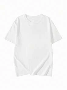 Camiseta de moda femenina de verano de manga corta camiseta de moda casual al aire libre 'pescado' estampado camiseta casual femenina suelta - Blanco - Ver 4