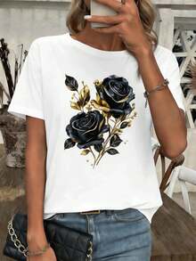 Dam-T-shirts - Vitt - Visa 1