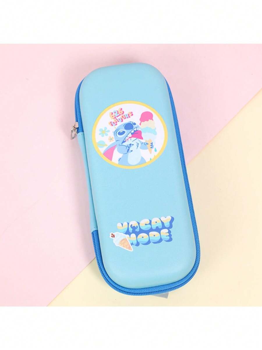 Hộp đựng bút cứng cáp, chính hãng Disney, kích thước 23x11x5cm, dung tích lớn, chất liệu EVA, có túi lưới, in hình Stitch, Bạch Tuyết, Buzz Lightyear, Người ngoài hành tinh và Người Nhện. Hộp đựng bút có khóa kéo bền chắc, lý tưởng cho học sinh, trường học, văn phòng và đồ dùng học tập. - Bộ - Xem 1