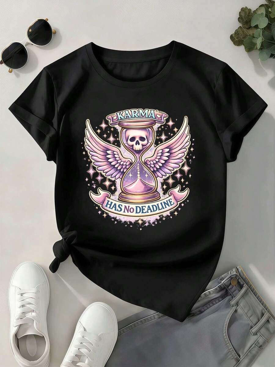 Women T-Shirts - Black - View 1