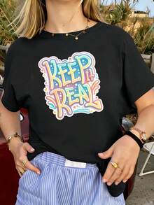Women T-Shirts - Black - View 1