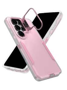Ốp lưng điện thoại chống sốc, có chân đế gập, tương thích với Samsung S26 Ultra, S25 Ultra, S24 Ultra, S23 Ultra, S22 Ultra, chống rơi vỡ. - Hồng - Xem 3
