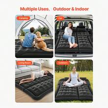Car Inflatable Bed - Beflockung schwarz - Zobacz 6