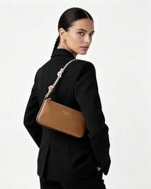 Kate Spade KS GEMINI Women's Shoulder Purses With Flowers Pattern Hobo Handbag - Brown - View 8