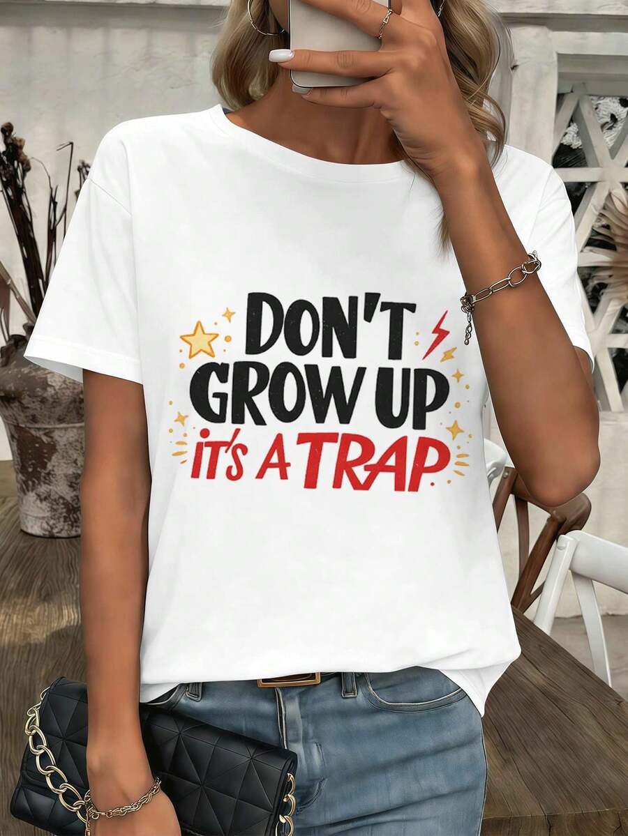 Dam-T-shirts - Vitt - Visa 1