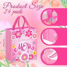 6pcs Reusable Gift Tote Bags, Foldable Packaging Bags For Mother's Day, Holiday Party Gifts, Candy, Cookies, Cosmetics, Suitable For Gifts To Mom, Grandma, Wife, Partner, Women, Daily Necessities, Home Goods, General Merchandise, Household Items - A - View 8