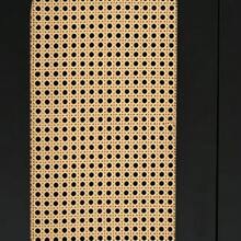 Modern Sideboard In Minimalist Style 4-Rattantür, Metallgriff Einfaches Buffetschrank Für Esszimmer, Wohnzimmer, Küche (Schwarz) - Black - View 11