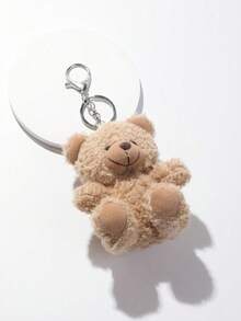 1 Small Bear Acrylic Curly Teddy Bear Keychain Pendant Phone Case Accessory Bag Accessory - Nhiều màu - Xem 3