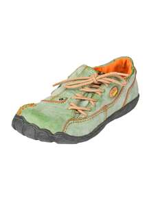 1 Pair TMA EYES Solid Color Casual Plus Size Women Sports Shoes, Lace-Up Outdoor Commuting, All Season - Green - View 3