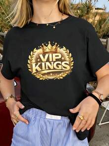 Women T-Shirts - Black - View 1