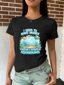 Women T-Shirts - Black - View 2