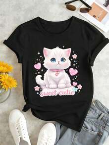 Women T-Shirts - Black - View 1