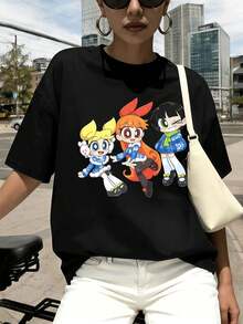 Women T-Shirts - Black - View 1