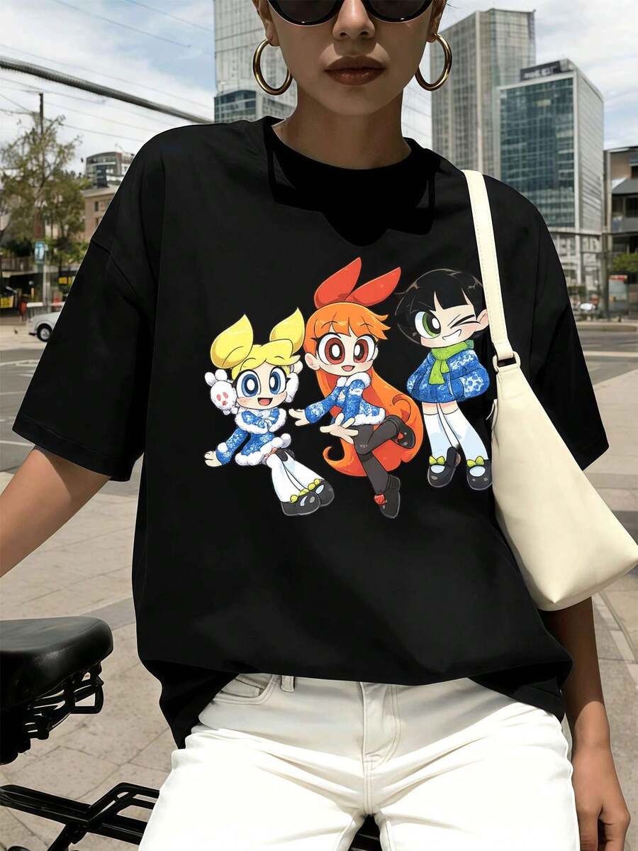 Women T-Shirts - Black - View 1