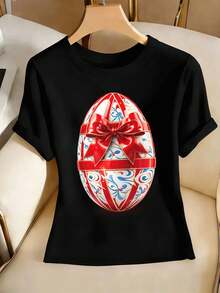 Women T-Shirts - Black - View 2