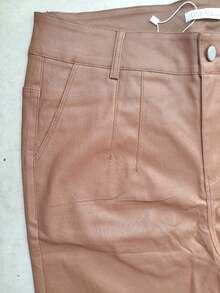 Women's Spandex Resin Pants - Brown 4 - View 3