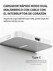 6-Piece Wireless Power Bank (15W Wireless Fast Charging), Ultra-Light Magnetic External Battery, Portable Fast Wireless Charging Compatible With Mobile Phones With Magnetic Function, Fast Charging - 多色(6件) - 查看 8