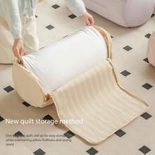 Bolsa de almacenamiento cilíndrica para edredones, bolsa organizadora para ropa, ropa de cama, almohadas, adecuada para mudanzas, edredón de verano - Multicolor - Ver 4