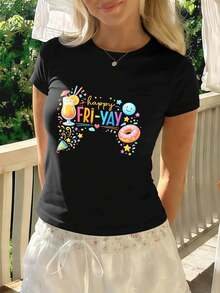 Women T-Shirts - Black - View 1