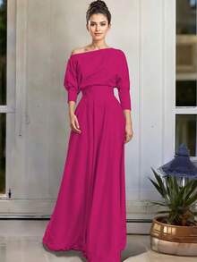 Vestido Largo Elegante Moda Casual Anastacia - Verde kiwi - Ver 5