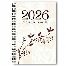 1 pieza Planificador semanal tamaño A5 2026 - Estilo minimalista floral, incluye lista de tareas, cuaderno portátil adecuado para madres, planificación y organización de horarios diarios como regalo, cuaderno planificador semanal con espiral - S - Ver 7