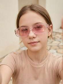 8副欧美风青少年时尚眼镜，适合户外使用 - 彩色 - 查看 4