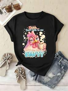 Women T-Shirts - Black - View 2