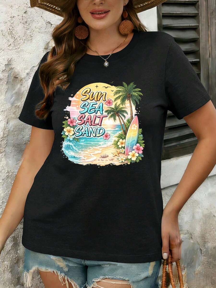 Women T-Shirts - Black - View 1
