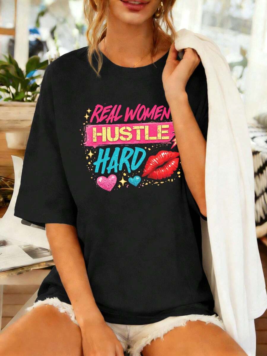 Women T-Shirts - Black - View 1