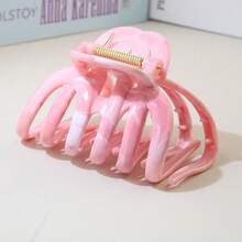 Summer Large Glossy Hair Claw Clip, Anti-Slip Strong Hold Hair Clip, Daily Use Hair Accessories For Thick & Curly Hair - Multicolor - View 8