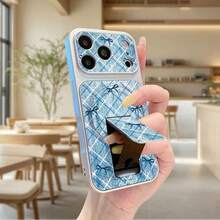 Ốp điện thoại gập từ tính đa chức năng mới với họa tiết denim thời trang và thiết kế nơ, phù hợp với các dòng 17 Pro Max/17/17 Pro, 16 Pro Max/16 Pro/16, 15 Pro Max/15 Pro/15, 14 Pro Max/14 Pro/14, 13 Pro Max/13 Pro/13, 12 Pro Max/12. - Bạc - Xem 4