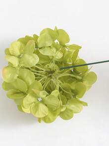 6pcs/Set Multicolor Artificial Hydrangea Flowers With Stems, Polyester Fake Flower Heads, Suitable For Home Decor, Wedding Venue Decoration, Birthday Party, Bedroom, Living Room, Creative Display - Green - View 7