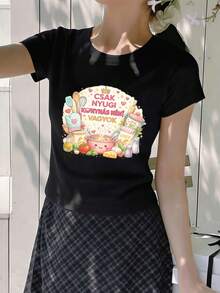 Women T-Shirts - Black - View 2