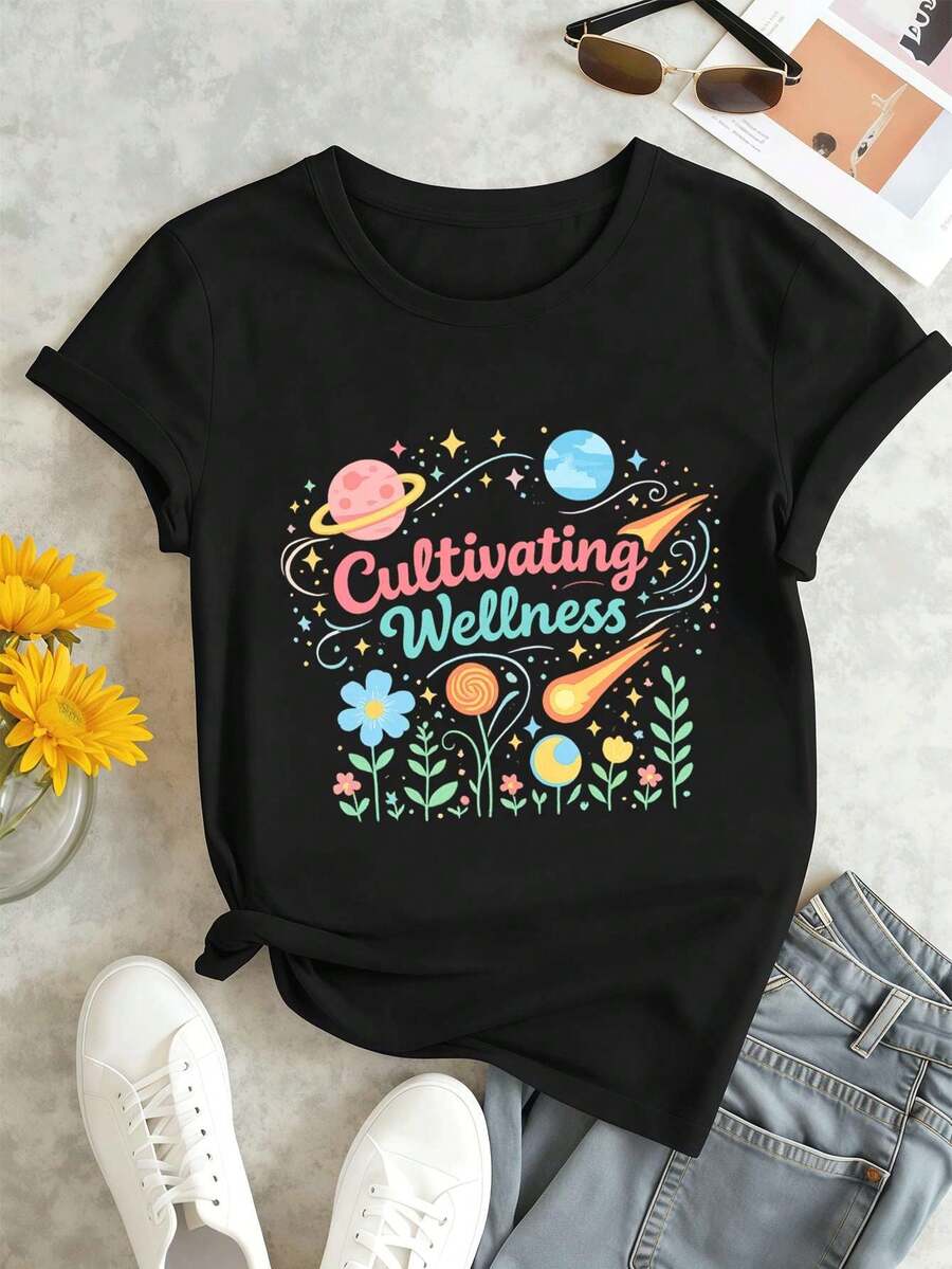 Women T-Shirts - Black - View 1