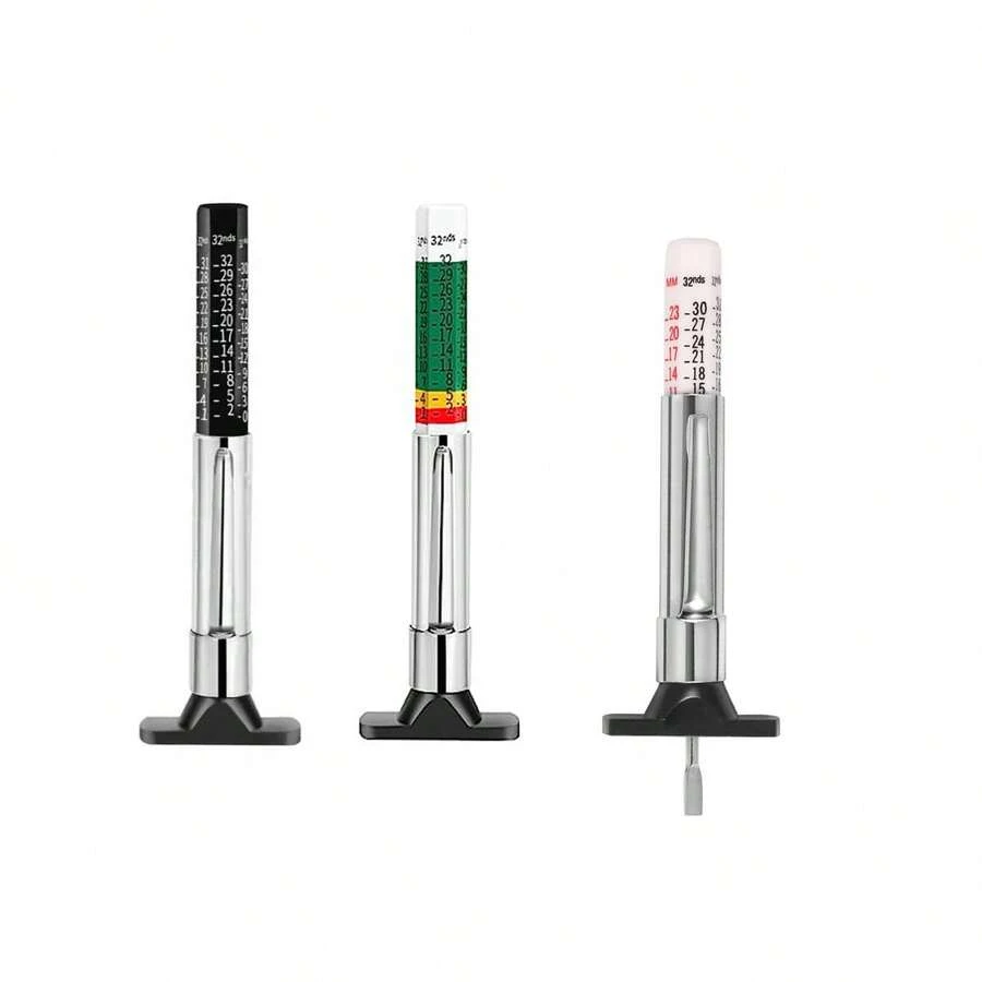 1pc Plastic Tire Tread Depth Gauge Ruler Suitable For Automotive - A - View 1