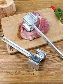 1个方形肉锤，牛排锤，适用于大块肉，家用肉锤，牛肉锤，双面肉锤 - 彩色 - 查看 6