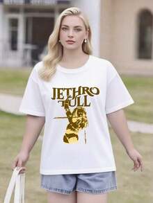 Women's 100% Cotton Crew Neck T-Shirt: Breathable And Comfortable. This Cute And Casual T-Shirt Is Perfect For Spring And Summer, Ideal For Both Everyday Wear And Going Out. Lightweight, Cool, And Durable, It's A Versatile Wardrobe Staple. - 白色 10 - 查看 6