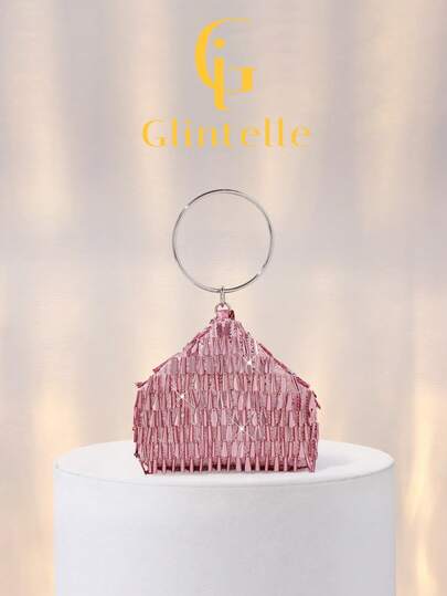 Túi xách cầm tay dự tiệc đính sequin lấp lánh Glintelle dành cho nữ, thanh lịch, sang trọng, tinh tế, thời trang, quyến rũ, được thiết kế dành cho phụ nữ, bé gái, quý cô, cô dâu, hoàn hảo cho các bữa tiệc, dạ hội, tiệc chiêu đãi, vũ hội, đám cưới, Giáng sinh, quà tặng cho phụ nữ, quà tặng ngày Valentine, phụ kiện váy đính sequin, các dịp trang trí.