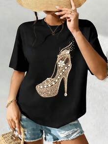 Women T-Shirts - Black - View 2