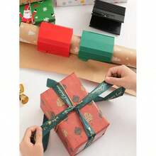 1pc/2pcs Packaging Paper Cutter, Valentine's Day Gift, Paper Cutting Slider Tool Set, Packaging Cutting Supplies For Making Birthday Gift Wrapping Paper Rolls - A - View 8