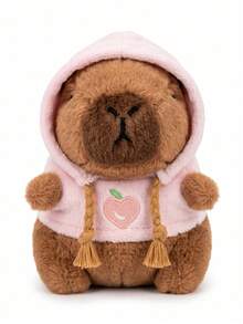 12cm Fluffy Capybara Plush Doll, Adorable Capybara Themed Plush Doll, Portable Mini Capybara Figurine, Comfortable Desktop And Bag Decor, Interesting Capybara Themed Gift For Animal Lovers (Multiple Styles) - Multicolor - View 13