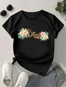Dam-T-shirts - Svart - Visa 1