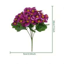 1/3 Bông Hoa Pansy Nhân Tạo Chống Tia UV, Cây Giả Dùng Để Trang Trí Chậu Cây Ngoài Trời, Cửa Trước, Hiên Nhà, Sân Vườn, Cửa Sổ, Nhà Cửa - Nhiều màu - Xem 14