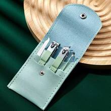 4 PCS Nail Clippers Set Beauty Portable Set, 4 In 1 Nail Set Suitable Travel Manicure Kit, Nail Set Kit With Everything Profe, Green JOPY - Green - View 2